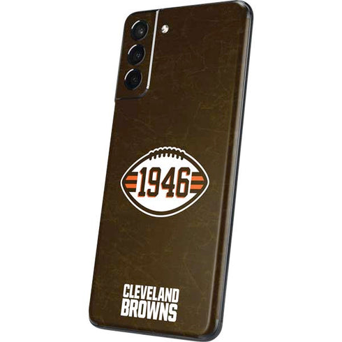NFL Cleveland Browns Alternate Distressed Galaxy S21 Plus 5G Skin